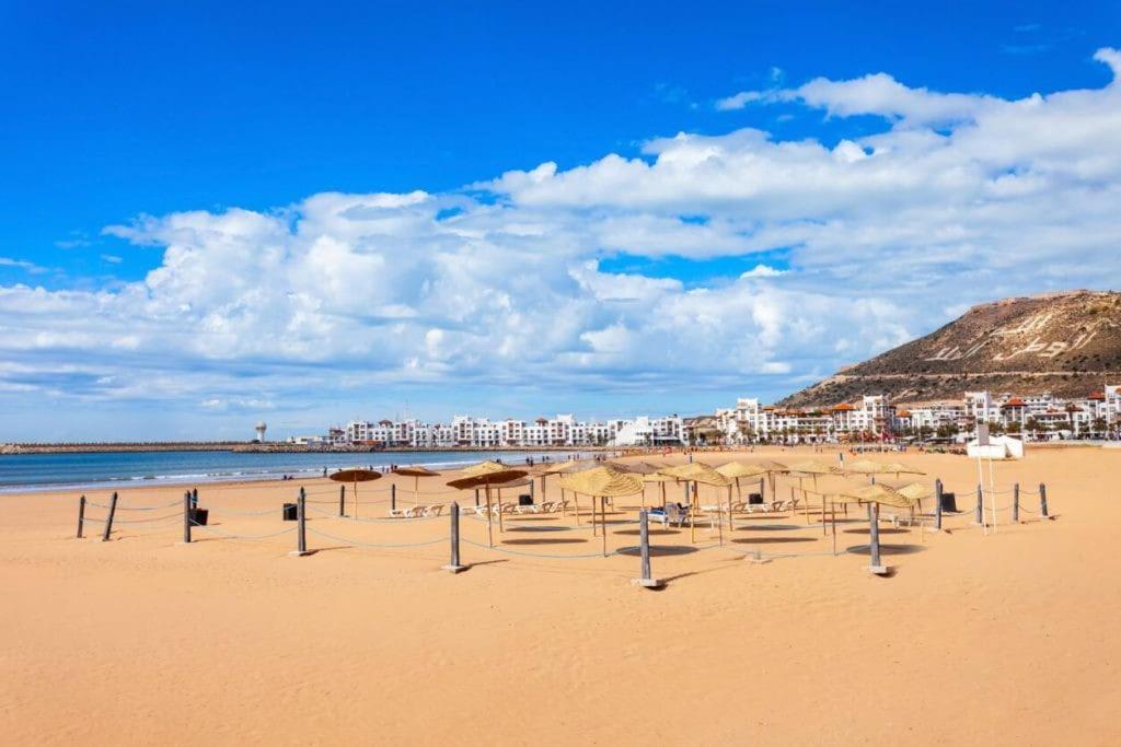 Appartement De Luxe ,Piscine,Parking,Terrasse Agadir Exteriör bild